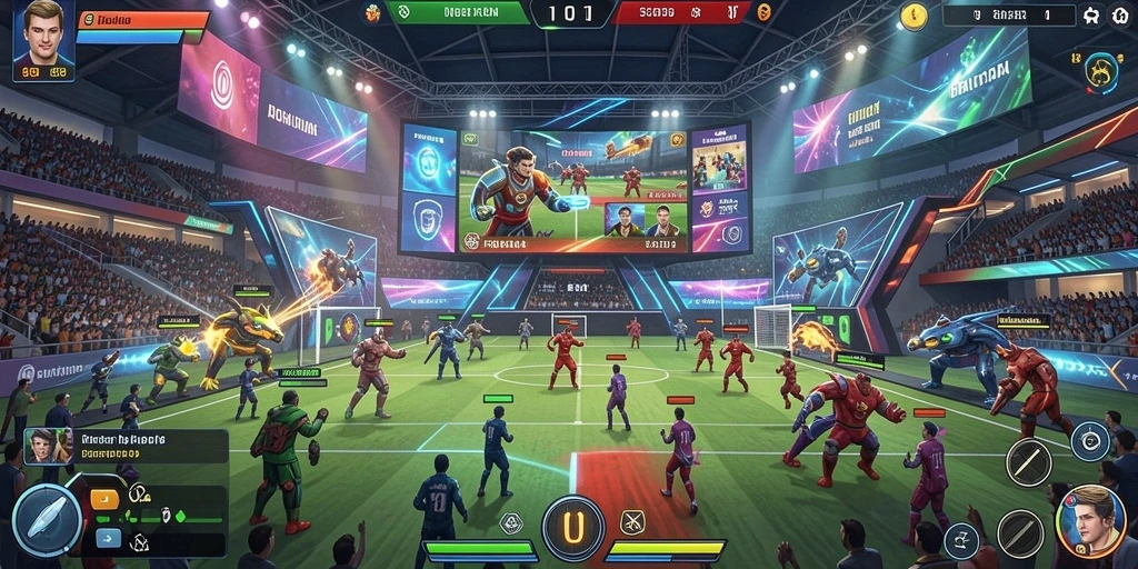 Gambar menangkap suasana petualangan menakjubkan.