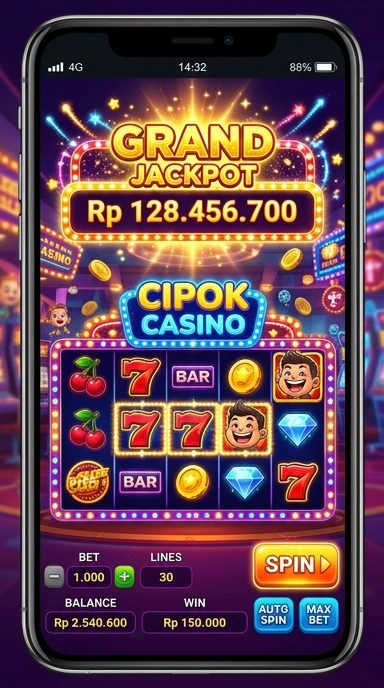 Cuplikan layar menu unduhan cipok untuk perangkat Android